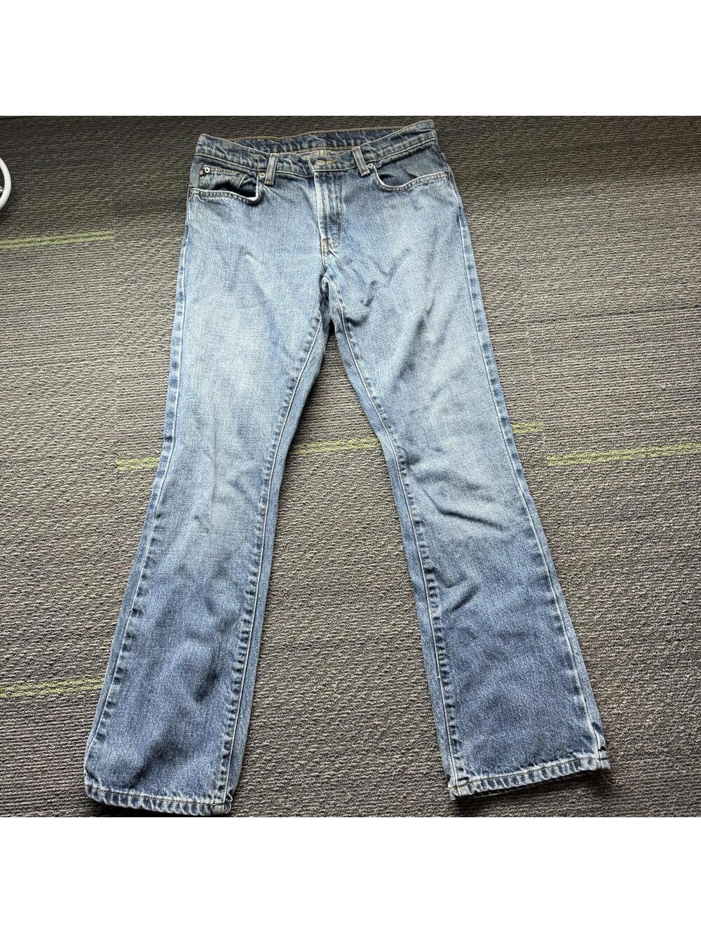 Women's Polo Ralph Lauren Jeans Straight Blue Denim Kelly Pant Mid Rise 6/32